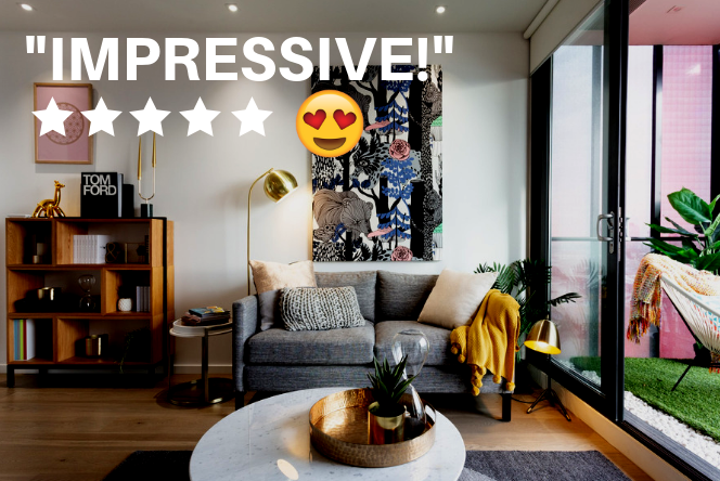 Airbnb impressive apartment fully cleaned 5-star review